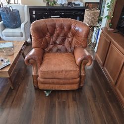 Real Leather Recliner Free