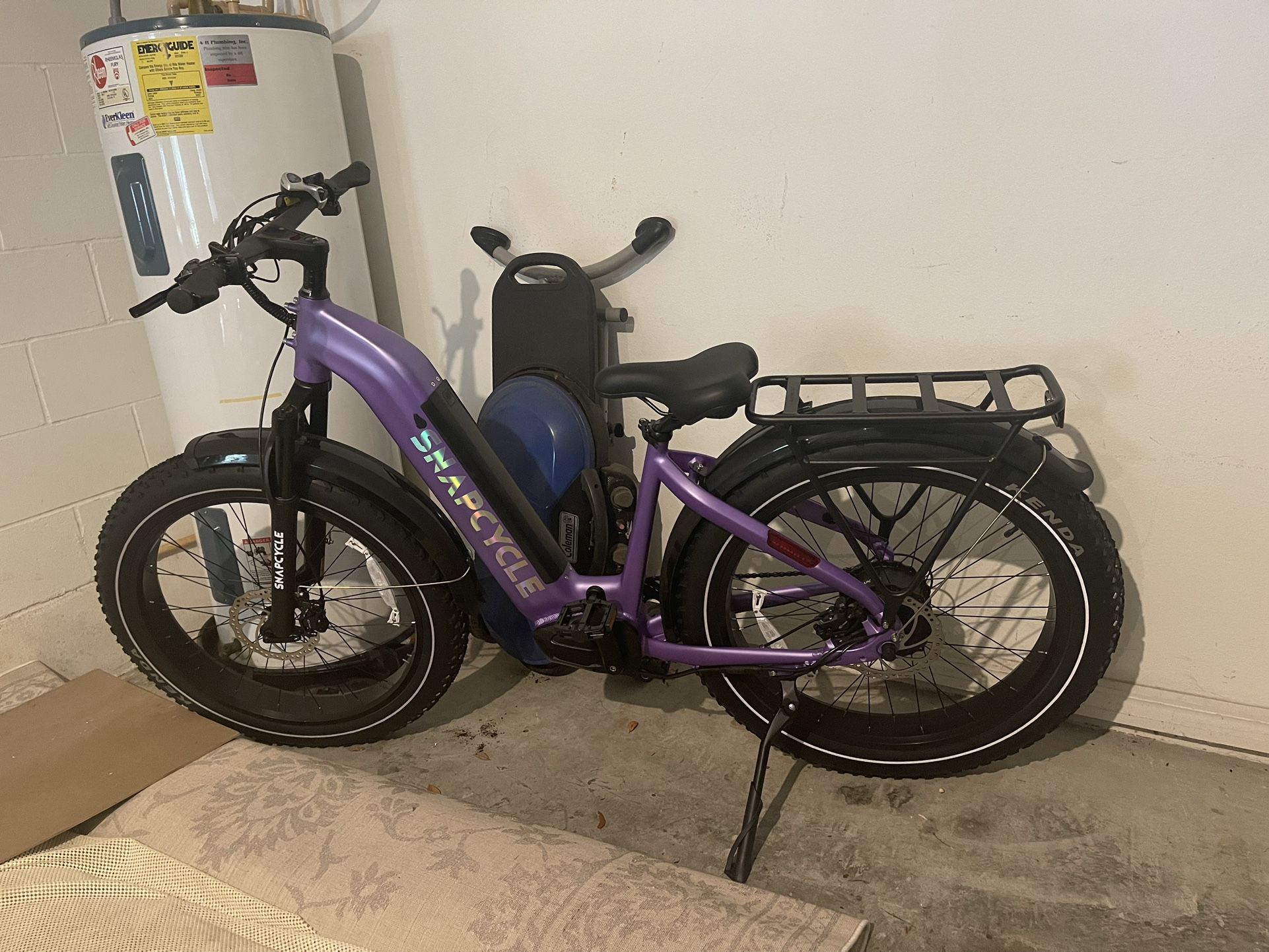 Snapcycle R1 Pro Step Thru Ebike Purple Color