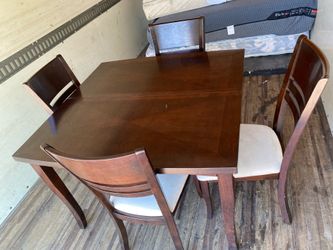 DINING TABLE AND  4 CHAIRS