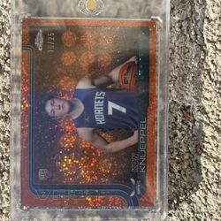 KON KNUEPPEL 2025-2026 Topps Chrome  VARIATION SSP ORANGE SPECKLE /25 Rookie RC