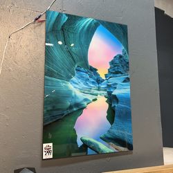 Canyon View Glass Wall Art Decor 