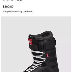 Vans Snowboard Boot Size 10 Like New 