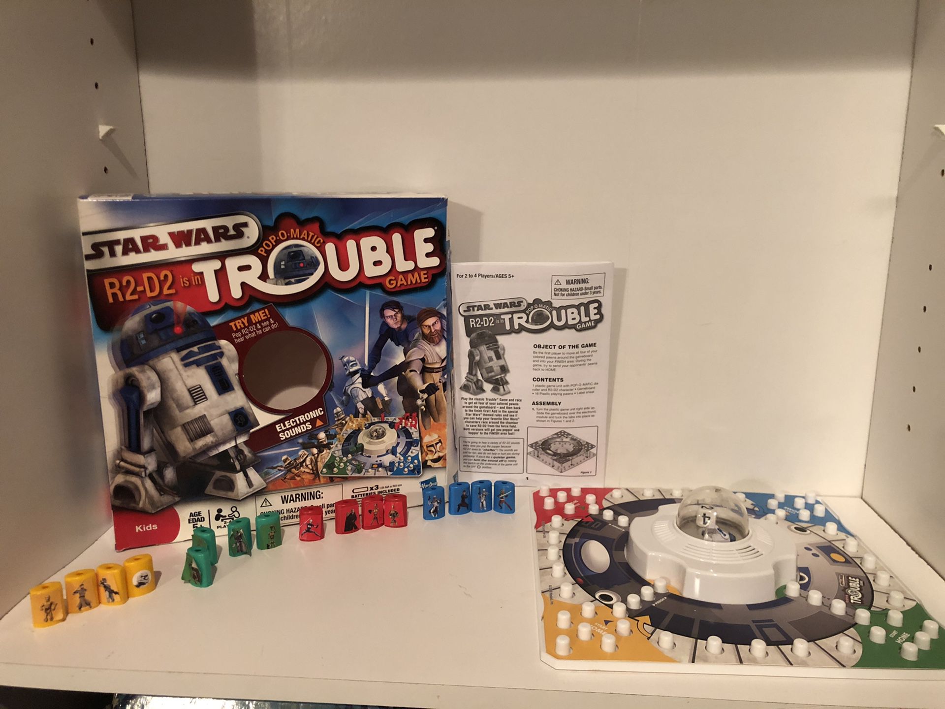 Star Wars R2-D2 in Trouble pop o matic trouble board game for kids and adults! 2009