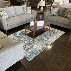 Couch Set (2pc)Grey 