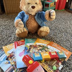 Playskool Hasbro TJ Bearytales Talking Stuffed Bear with Stories & Books