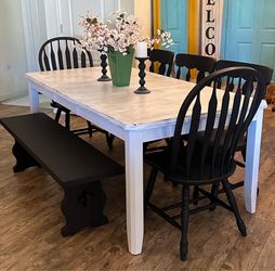 Farmhouse/Coastal Farmhouse/Coastal Cottage Dining Set