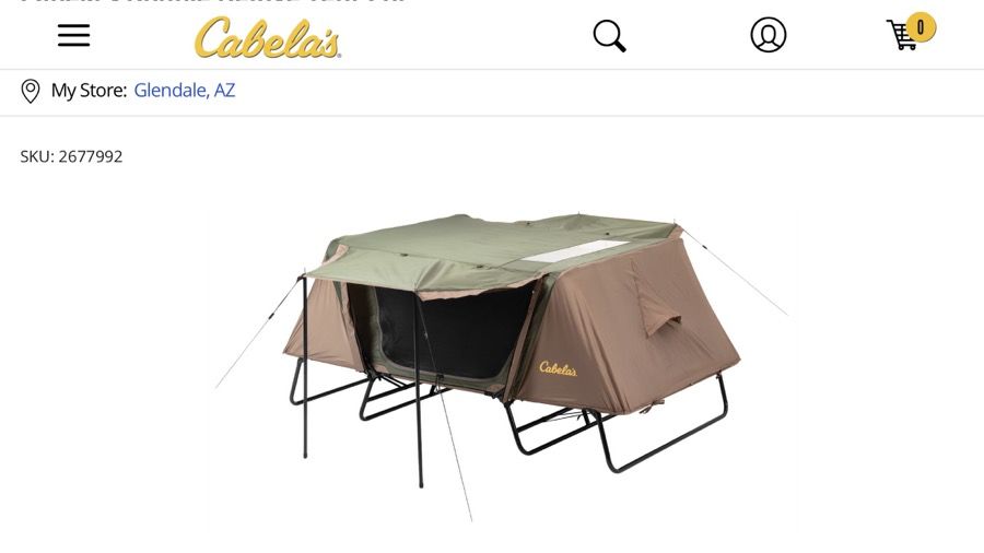 Cabela's Double Deluxe Tent Cot for Sale in South Gate, CA OfferUp