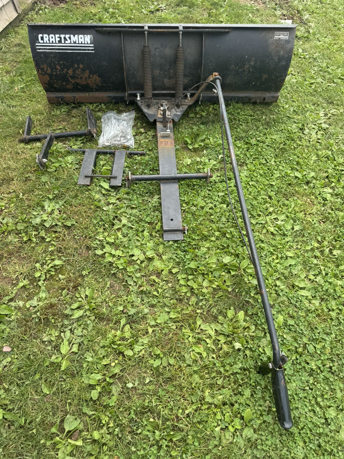 Craftsman 48” Plow. Model Number In Pictures . Must Pickup