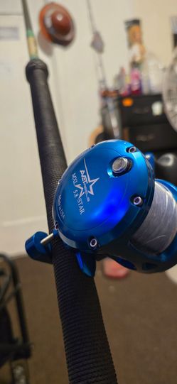 United composite rod and avet reel