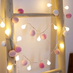 Pom Pom String Lights Fairy Lights