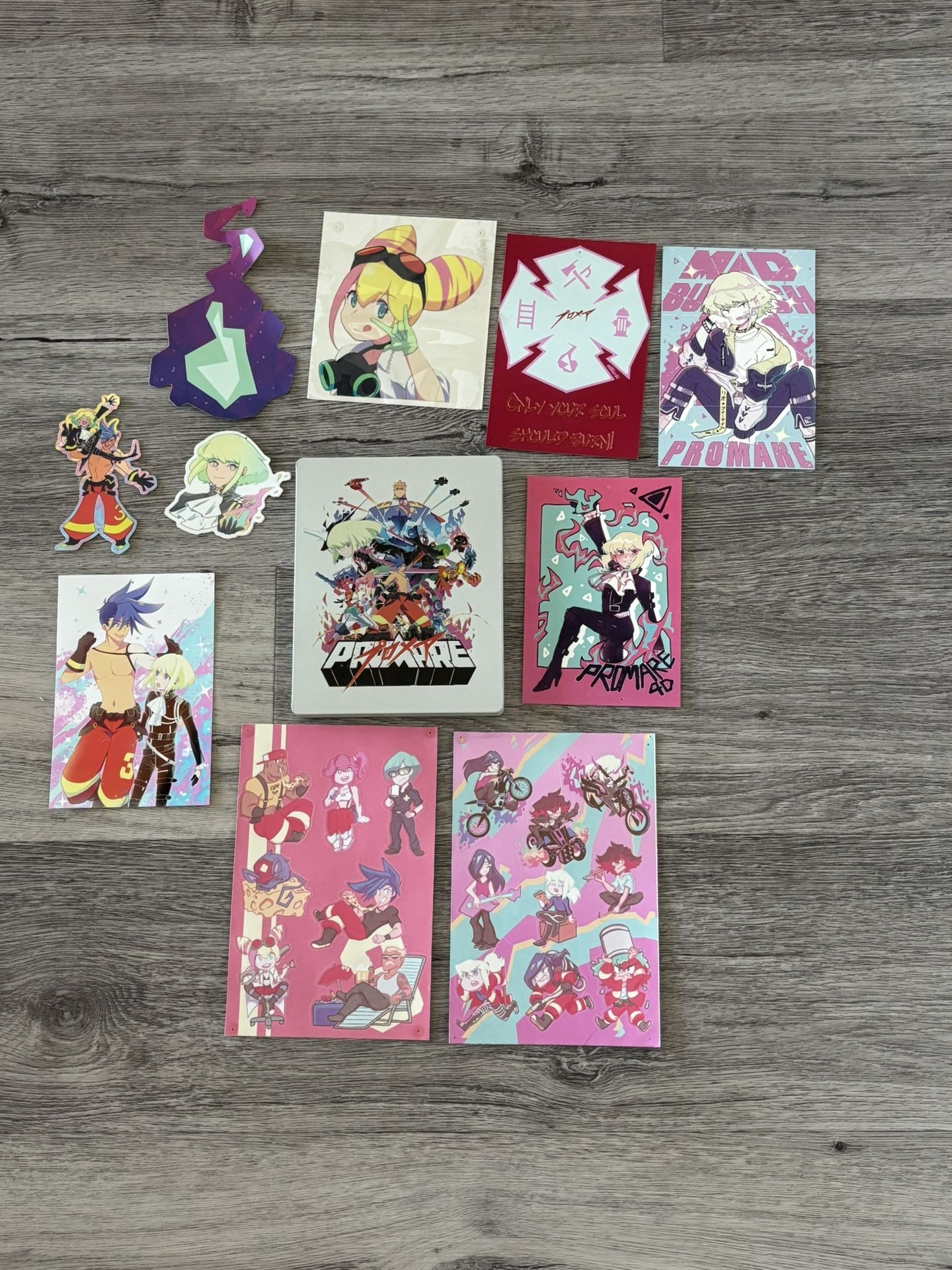 Promare 2 Disc SteelBook And Stickers Lot