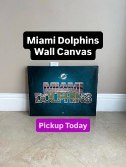 Miami Dolphins Wall Canvas (1 Available)