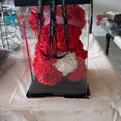 Handmade Rose Teddy Bear Gift Set