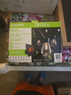 Sunforce 33ft Solar LED String Lights with Remote Control