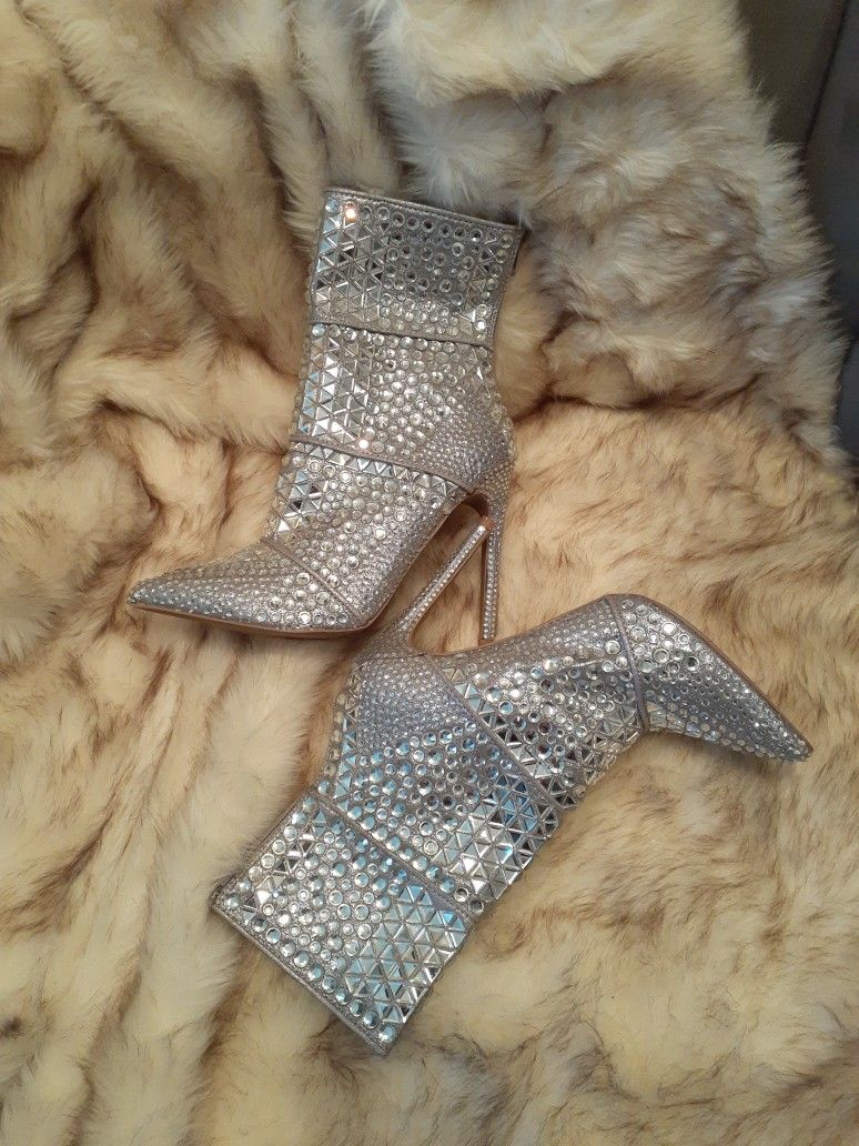 Steve Madden Women's Rhinestones Booties