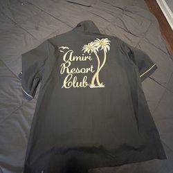 Woman’s Large Amiri “twisted Palms “ Shirt 