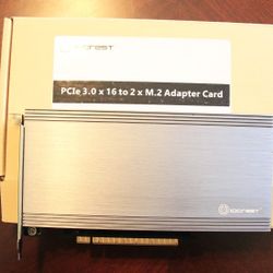 IOCREST PCIe To (2) M.2 NVMe SSD's Adapter Card... CHEAP!

