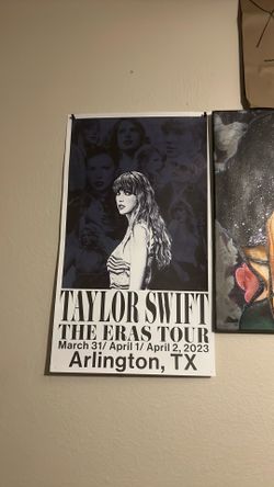 Taylor Swift official Eras Tour poster Arlington TX 2023