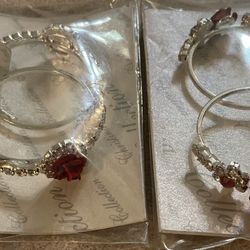 NEW Beautiful Earrings. Rose & Clear Designs YOUR CHOICE