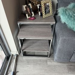 3 Piece Cocktail Table And Two Nesting Tables $150