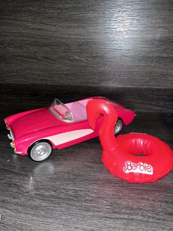 Barbie Popcorn Tin Corvette - BRAND NEW - With RARE Barbie Floatie - Speed Ship Brand New