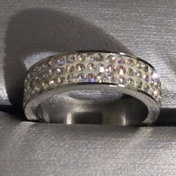 Enamel And Crystal Jewels Ring