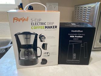 electric coffee machine & milk frother