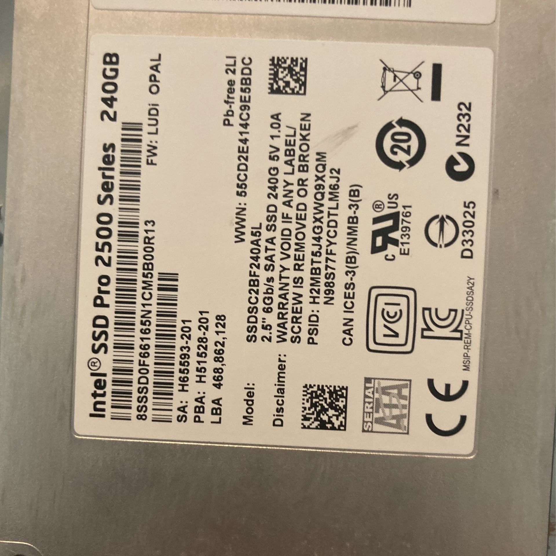 SSD w/ Windows 10 Activated
