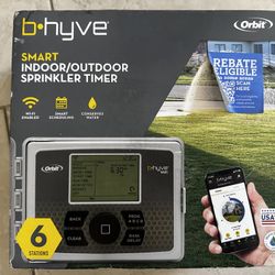 Orbit 6-Station Indoor/Outdoor Irrigation Sprinkler Smart Controller with Wi-Fi New, Factory Sealed!!! Retail: $138+Tax!!! Wi-Fi Fully functional with