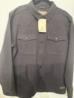 Ariat Men's Button-Up Shirt Jacket- Size Large- New