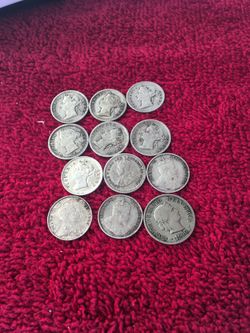 12 coins silver antique hong kong