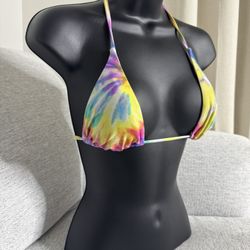 Colorful Bikini Top Size Medium 