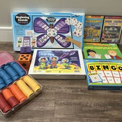 🌟 Ultimate Math & Literacy Games Bundle – Lakeshore, Sums in Space, Bingo & More! 🌟
