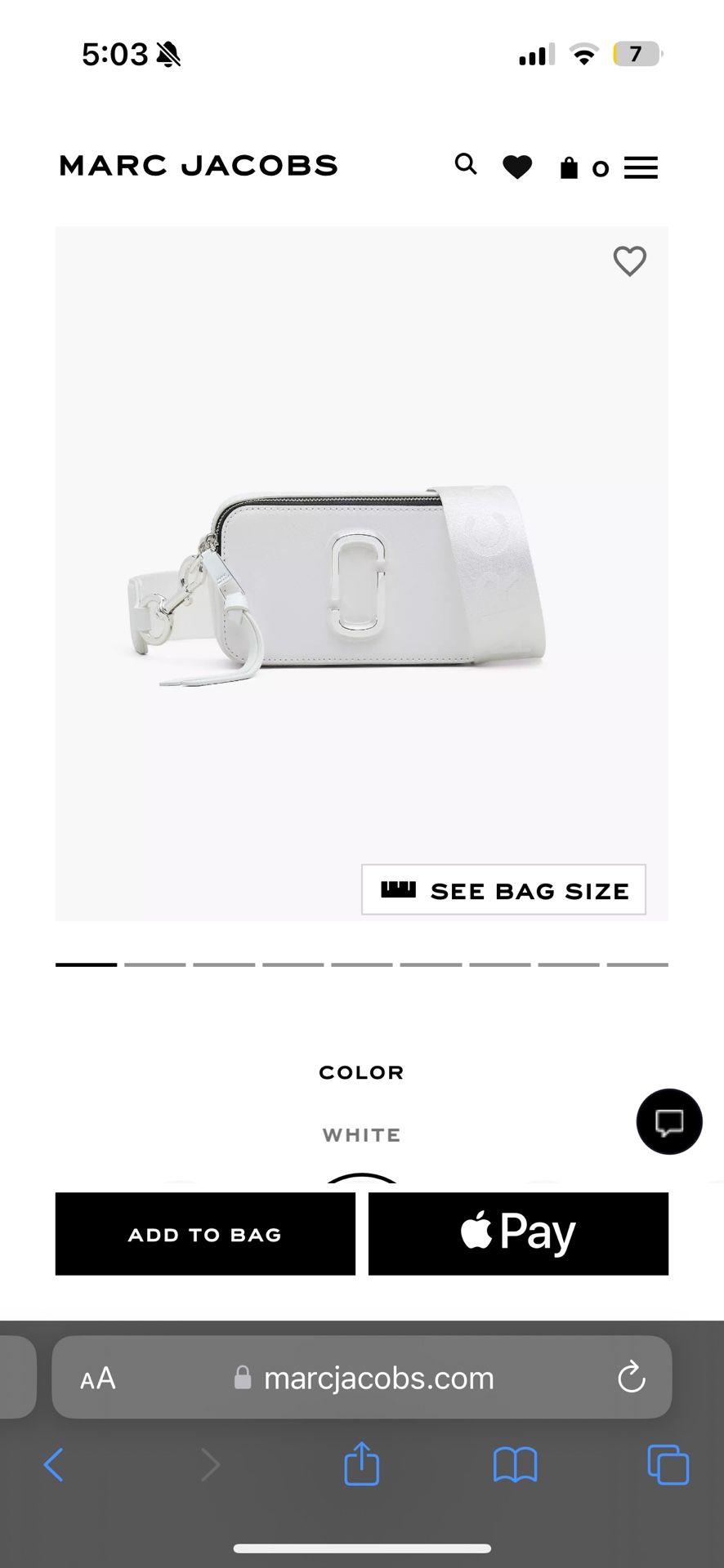 Marc Jacobs Snapshot Bag 