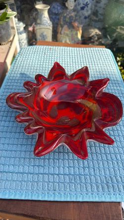 murano glass plate