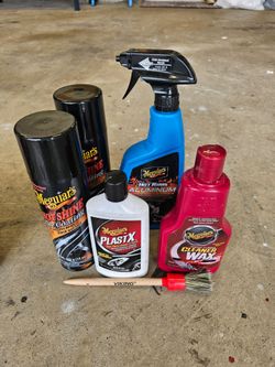Automotive detailing supplies, new and slightly used