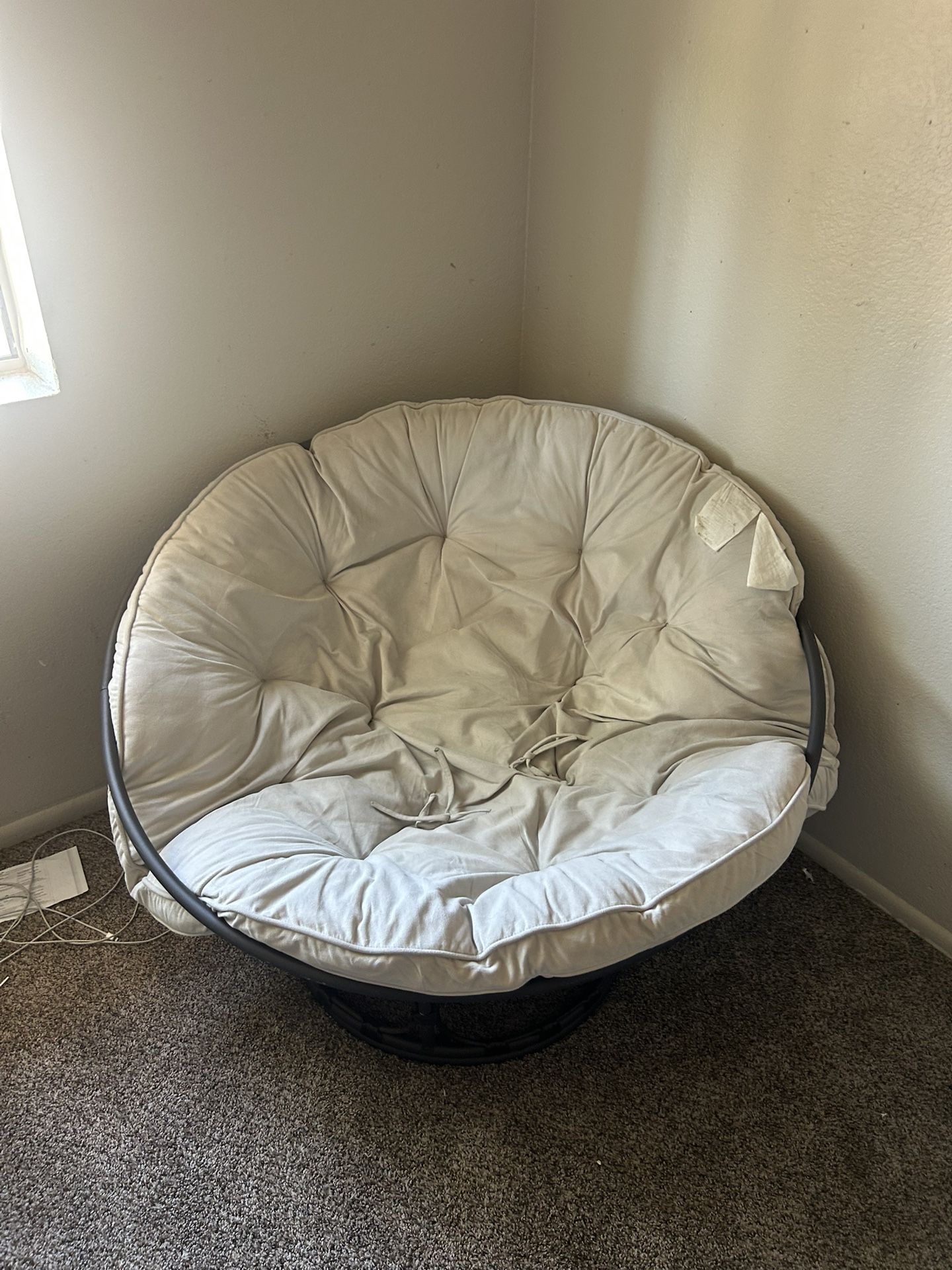 Black and white chair