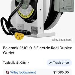 Balcrank 2510-013 Electric Reel With Dual Outlet 