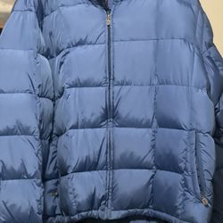 Mens Eddie Bauer Blue Puff Jacket