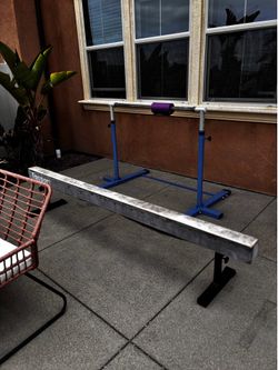Free Gymnastics beam and bar