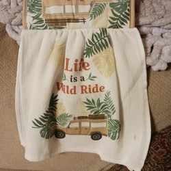 Handmade Dish Towel With Potholder 