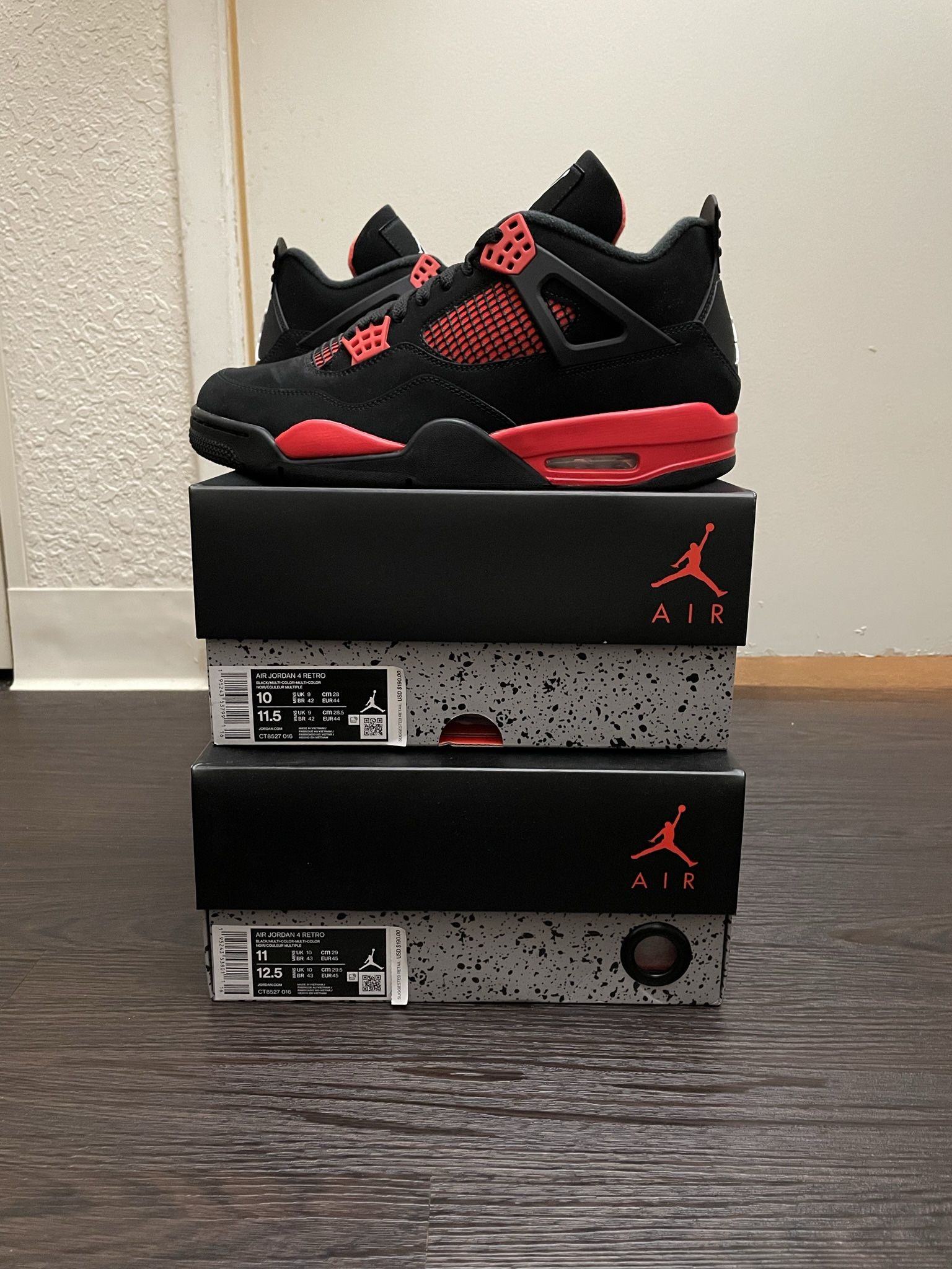 Brand New Nike Air Jordan 4 Retro OG Red Thunder Men’s size 11 US !!! Read Description❤️