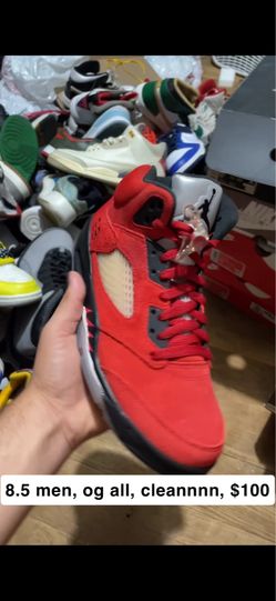 Jordan 5 fire red 8.5 men