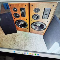 Infinity SM 122 studio Monitor Hifi Floor Speakers Walnut 