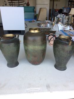 Brass vases