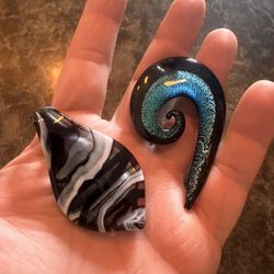 Dichroic Glass Pendants