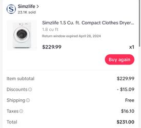 Dry and washer apartment friendly without hook ups