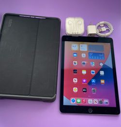 Apple iPad Air 2 – 16GB – 9.7” Retina – Touch ID – w/ Case & New Accessories