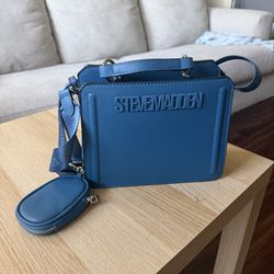 Blue Steven Madden crossbody bag