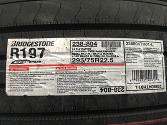 Bridgestone R197 Top of The Line Semi Truck Trailer Tire